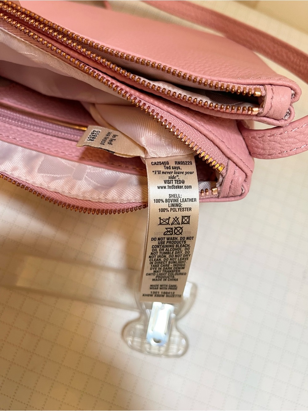 Authentic Ted Baker Macey double zip crossbody bag - Picture 16 of 16